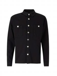 Denim Project Рубашка на пуговицах 'DPMDP' черного цвета Regular fit