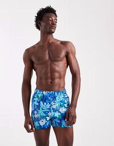 Плавки-шорты Printed 14'' с красной окантовкой, синие Speedo