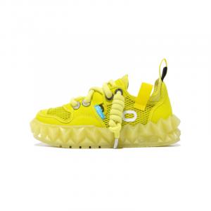 Стильные женские кеды для скейтбординга с низким верхом желтого цвета Oetzi