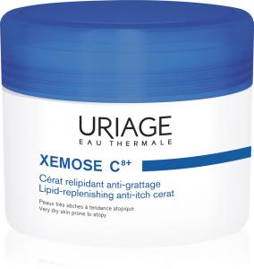 Xemose C8+ липидовосполняющая противозудная успокаивающая мазь для балансировки липидов для очень сухой, чувствительной и атопической кожи Uriage, 200 мл