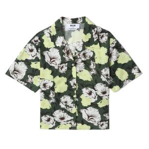 MSGM Женская зеленая рубашка