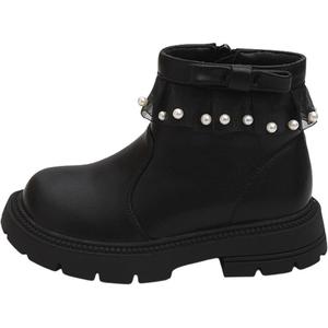 Детские кожаные ботинки для детей Budding, бежевый