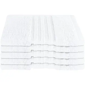 Гостевые полотенца Milano из 100% хлопка с элегантной каймой в рельефной оптике Made in Green Schiesser, белый