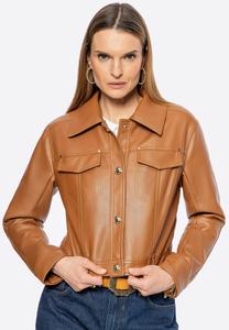 Куртка из искусственной кожи WITTCHEN, коричневый