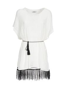 Тонкий вязаный свитер Influencer Sweater Pointelle, белый