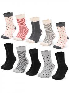 Носки Occulto 10er Pack Mustersocken, цвет Schwarz-Rot