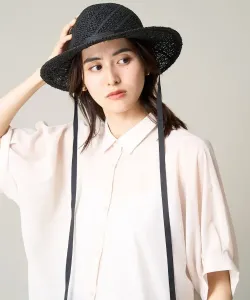 Шляпа из мойвы с лентой Avv, цвет Black