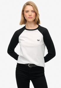 Топ Superdry & Co ESSENTIAL LOGO LONG SLEEVE , Optic Black/White