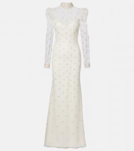 Платье Tabitha с декоративными элементами Jenny Packham, Ivory