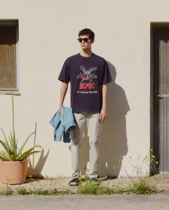 Футболка с коротким рукавом мужская лицензионная ACDC Green Coast, черный