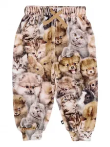 Брюки с графическим принтом SImeon Molo, коричневый