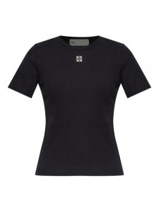 Футболка с нашивкой-логотипом Tory Burch, черный