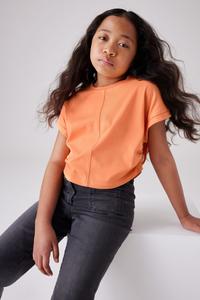 Укороченная футболка Mira со сборками по бокам для девочек Smallsaints, розовый