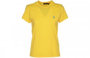 Футболка поло с вышивкой пони Ralph Lauren, желтая