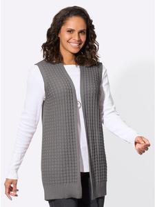 WITT WEIDEN Вязаный жилет серого цвета