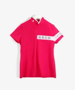 Пуловер с коротким рукавом, украшенный стразами и быстросохнущий под УФ-излучением Archivio, цвет Pink(025)