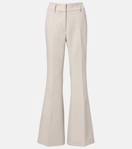 Широкие брюки Rhein high-rise из шерсти Gabriela Hearst, Stoneware Clay
