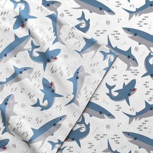 Комплект детского простыни с принтом Dream Factory, цвет Sharks