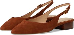 Балетки Cole Haan Women's Mazie Slingback Flat, Dark Cuoio Suede