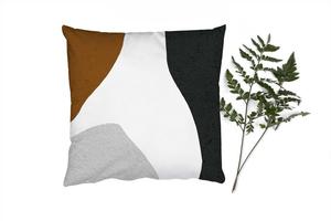 MuchoWow Декоративная подушка Диванная подушка Декоративная подушка для гостиной 60 x 60 см Минимализм - Дизайн - Формы - Наволочка - Хлопчатобумажная ткань - Декоративные наволочки