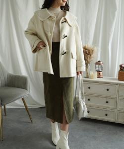 Шерстяное короткое пальто Aimoha - Select -, цвет Off White