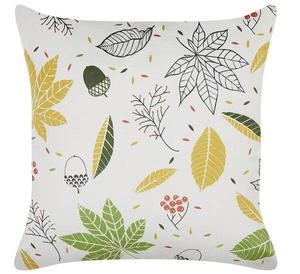 Декоративная подушка Beliani MULLEIN, 45x45x45 см цвет schwarz/cremeweiß/grün/multicolor/gelb