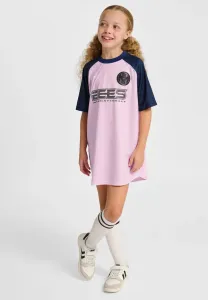 Платье-Футболка hml свободного кроя с тигровым рисунком, короткий крой. Hummel, Roseate Spoonbill