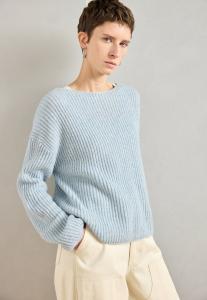 Джемпер Marc O'Polo LONGSLEEVE CLEAN EDGE NECKLINE, Silvery Blue/Light Blue
