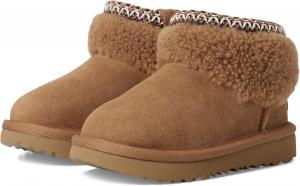 Ботинки UGG Kids Ultra Mini Maxi Curly, цвет Chestnut