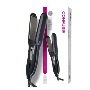 Утюжок для волос Wide Panel Stretching Faster KF-505 CONFU, черный