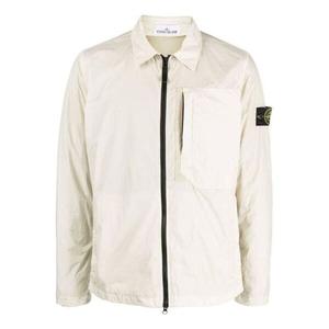 Куртка compass patch collared zip up jacket 'plaster' Stone Island, белый