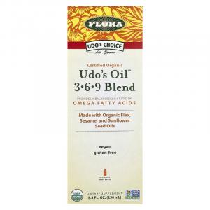 Flora, Udo's Choice, органическая смесь Udo's Oil 3,6,9, 250 мл (8,5 жидк. унции)