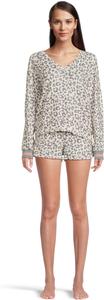 Пижама P.J. Salvage Pj Set Life In Leopard, слоновая кость