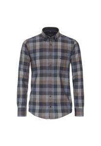 Рубашка свободного кроя в клетку Casamoda, синий