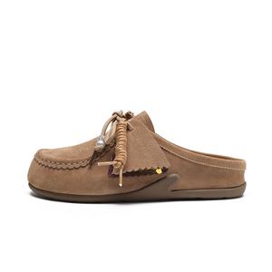 Сандалии с закрытым носком женские абрикосовые ZHR, Apricot