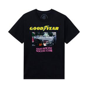 Футболка Anti Social Social Club x Goodyear Catch The Feeling Tee, Black
