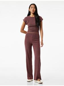 Брюки бордового цвета KOTON