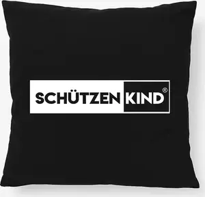 Подушка для детского стрелкового клуба от типографии Hellweg, современный подарок, 40x40 см с наполнителем, черный хлопок, декор для детского стрелкового клуба Hellweg Druckerei