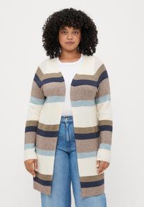 Кардиган ONLY Carmakoma CARATIJA STRIPE CARDIGAN, Whitecap Gray/Cub Melange/Blue/Fungi Melange/Arona Melange /Grey