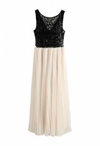 Платье Next REGULAR FIT , Black White/Black