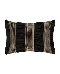 Декоративная подушка «Брунелло» для будуара, 15 x 20 дюймов J Queen New York, black