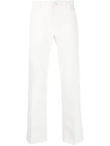 Брюки bootcut строгого кроя Courrèges, белый