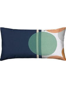 Erwin Müller Наволочка из трикотажа оранжево-сине-бежевого цвета