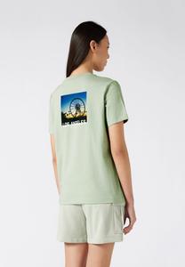 Футболка с принтом Champion, светло-зеленый