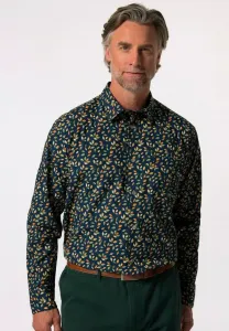 Langarm muster kentkragen рубашка комфортного кроя Boston Park, Dark Blue