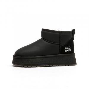 Женские теплые короткие зимние ботинки RED DRAGONFLY, Black