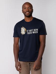 Футболка wat? Apparel T-Shirt If not now then when, темно-синий