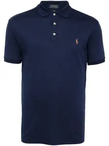 Рубашка поло с вышивкой Polo Pony Polo Ralph Lauren, синий