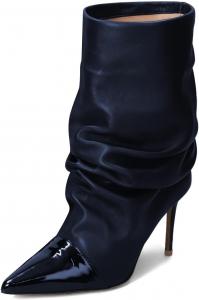 Женские ботильоны FYS с заостренным носком и высокой шпилькой, свободные ботинки с декоративной строчкой, на подъем, сексуальная модная обувь, размеры 4-16 США, Navy