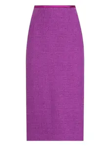Фактурная юбка миди DOLCE & GABBANA, фиолетовый